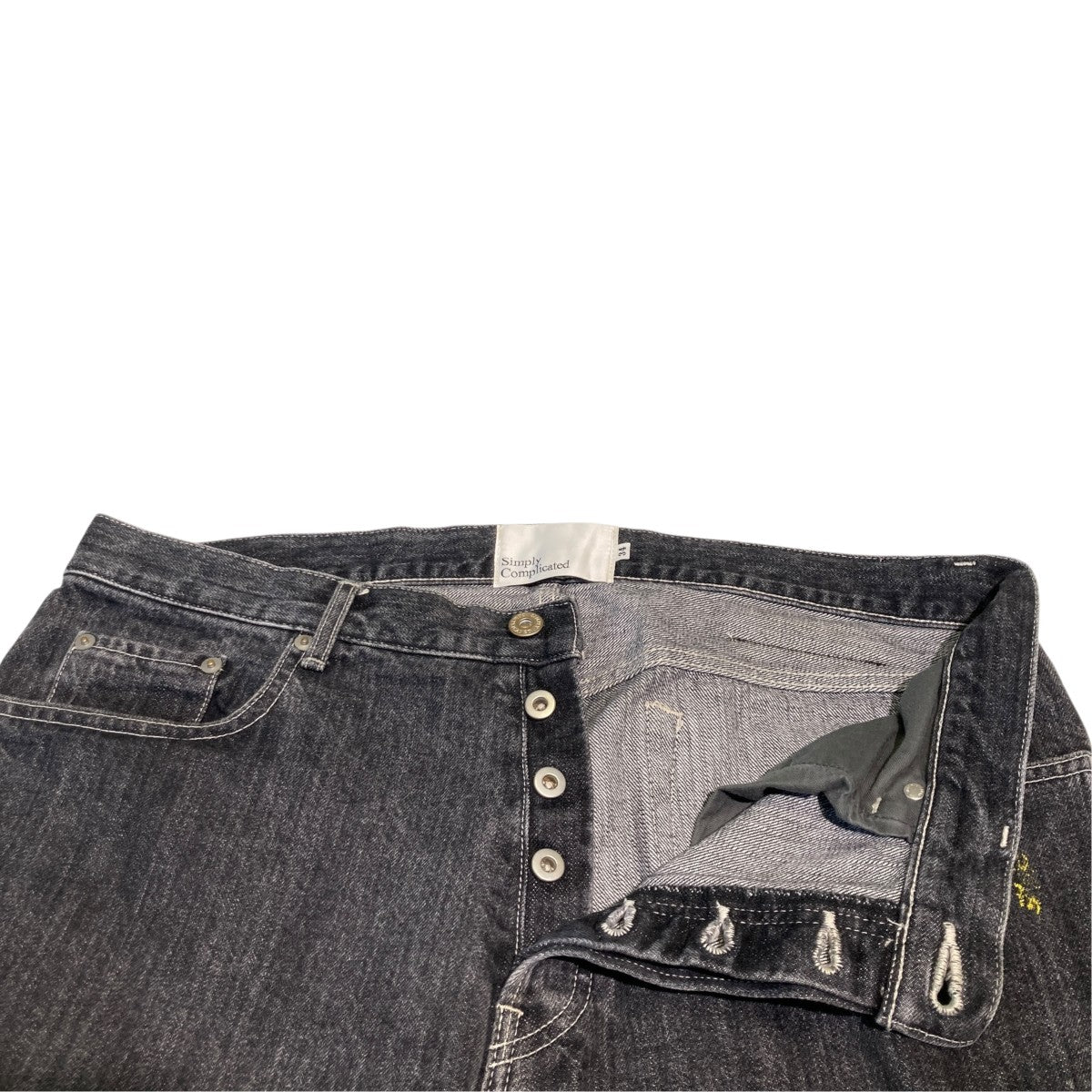 SIMPLY COMPLICATED BF JEANS ATELIER BLACKデニムパンツ25SS3015 古着・中古-3枚目のアイテム画像