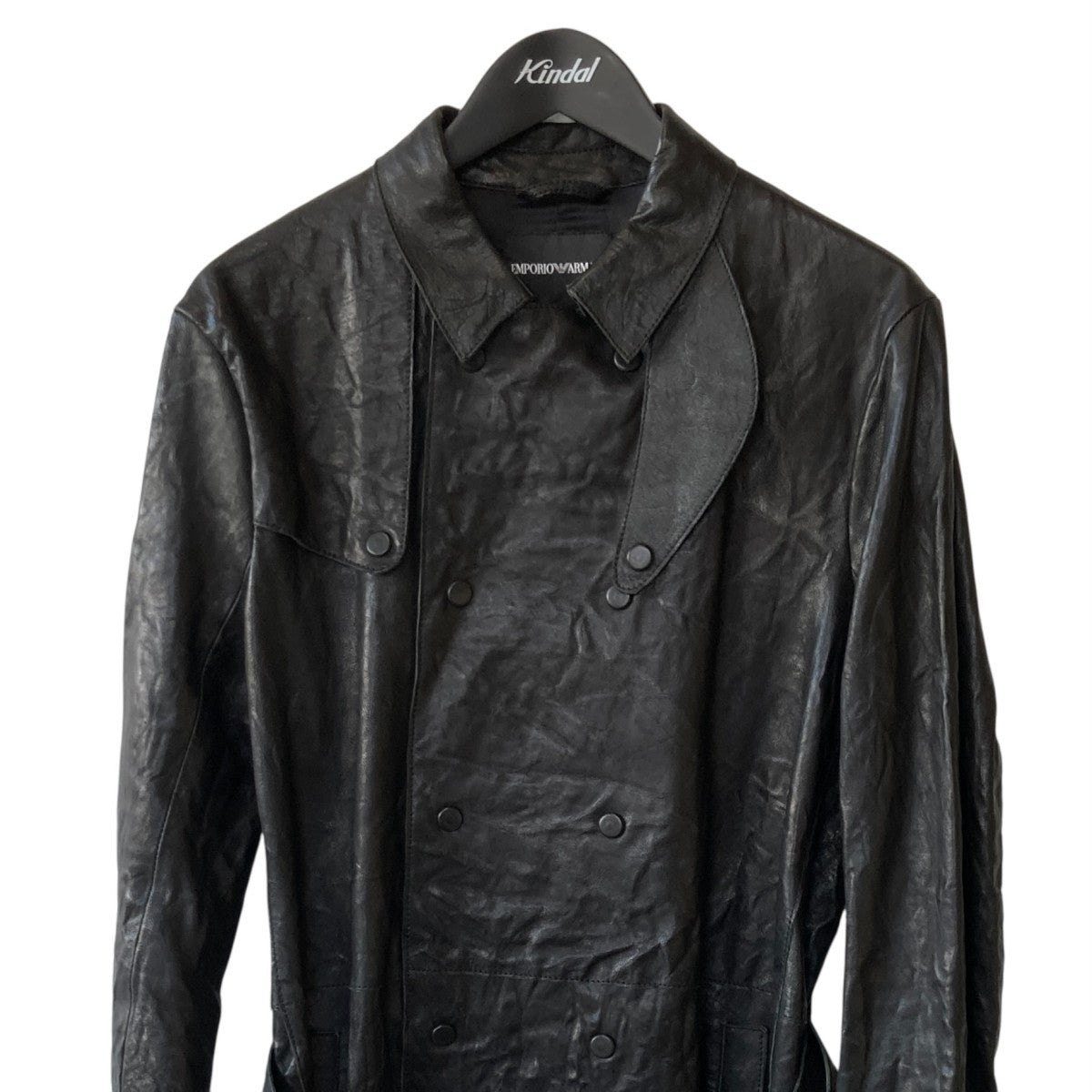 EMPORIO ARMANI レザーコートa-2013-09587-001 古着・中古-2枚目のアイテム画像