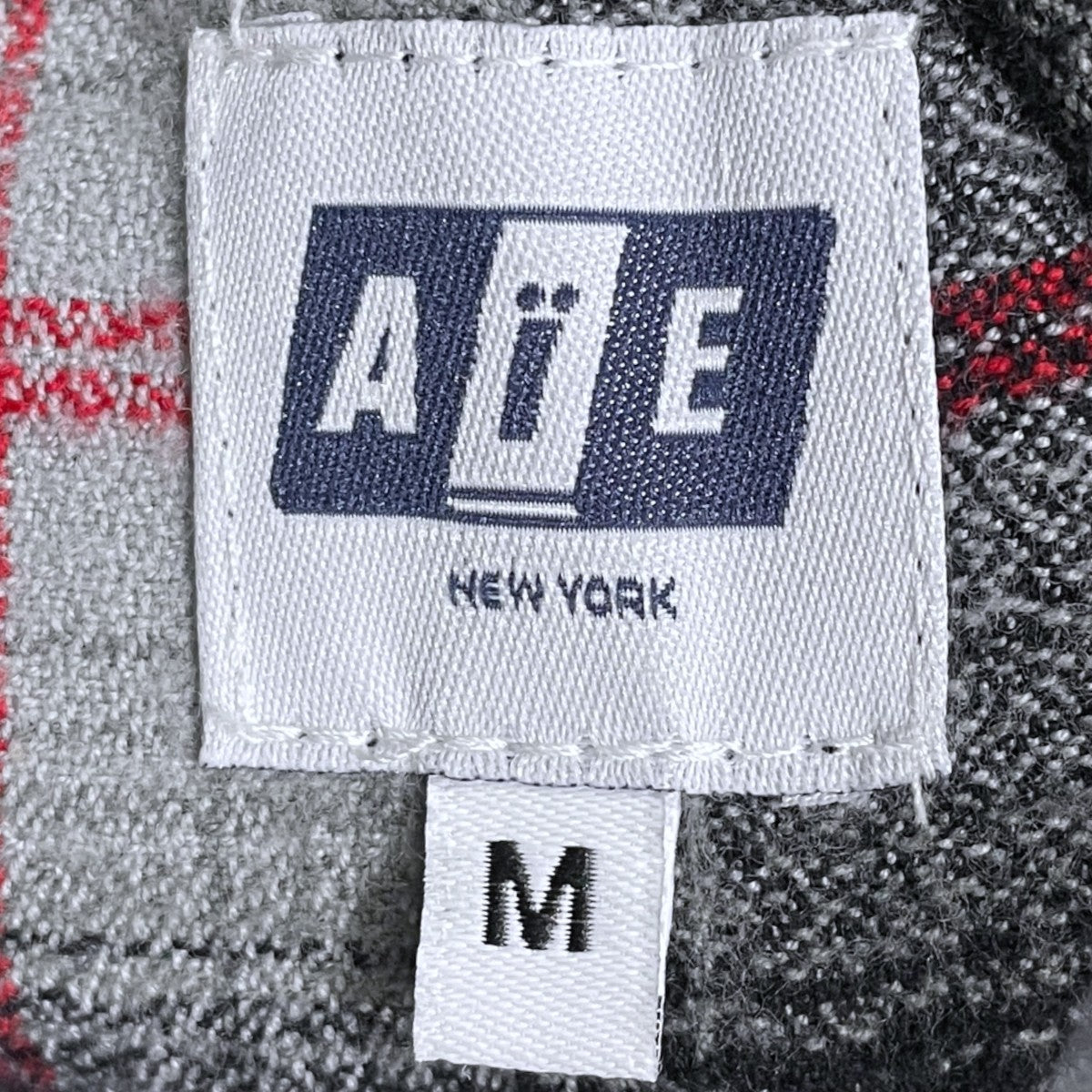 チェック柄レースアップシャツ String Smock ストリングスモック