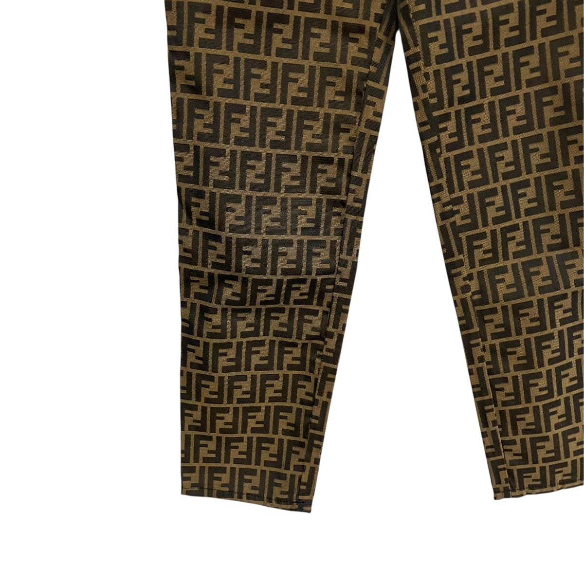 FENDI(フェンディ) ズッカ柄パンツ530090 530090 ブラウン サイズ 42