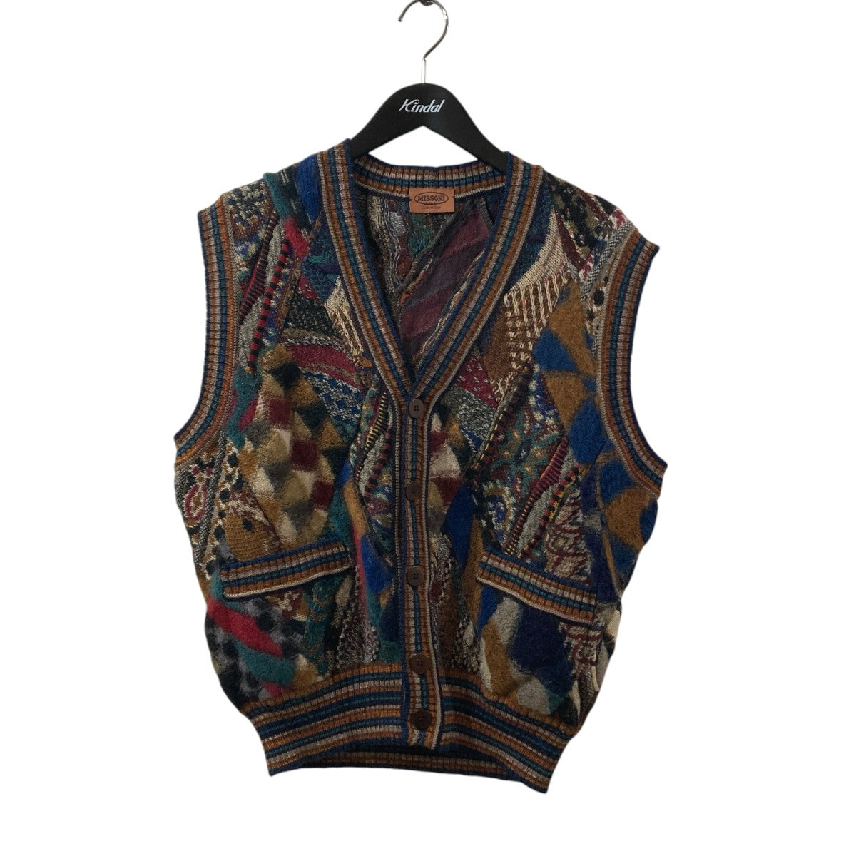 MISSONI ニットベスト 古着・中古-1枚目のアイテム画像