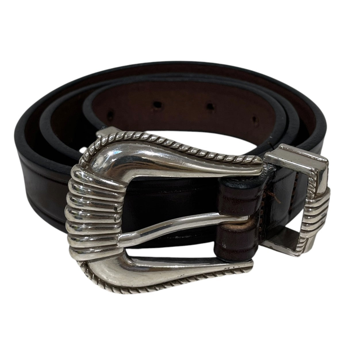 レザーベルト 3-PIECE SILVER BUCKLE BELT スリーピースシルバーバックルベルト 3092