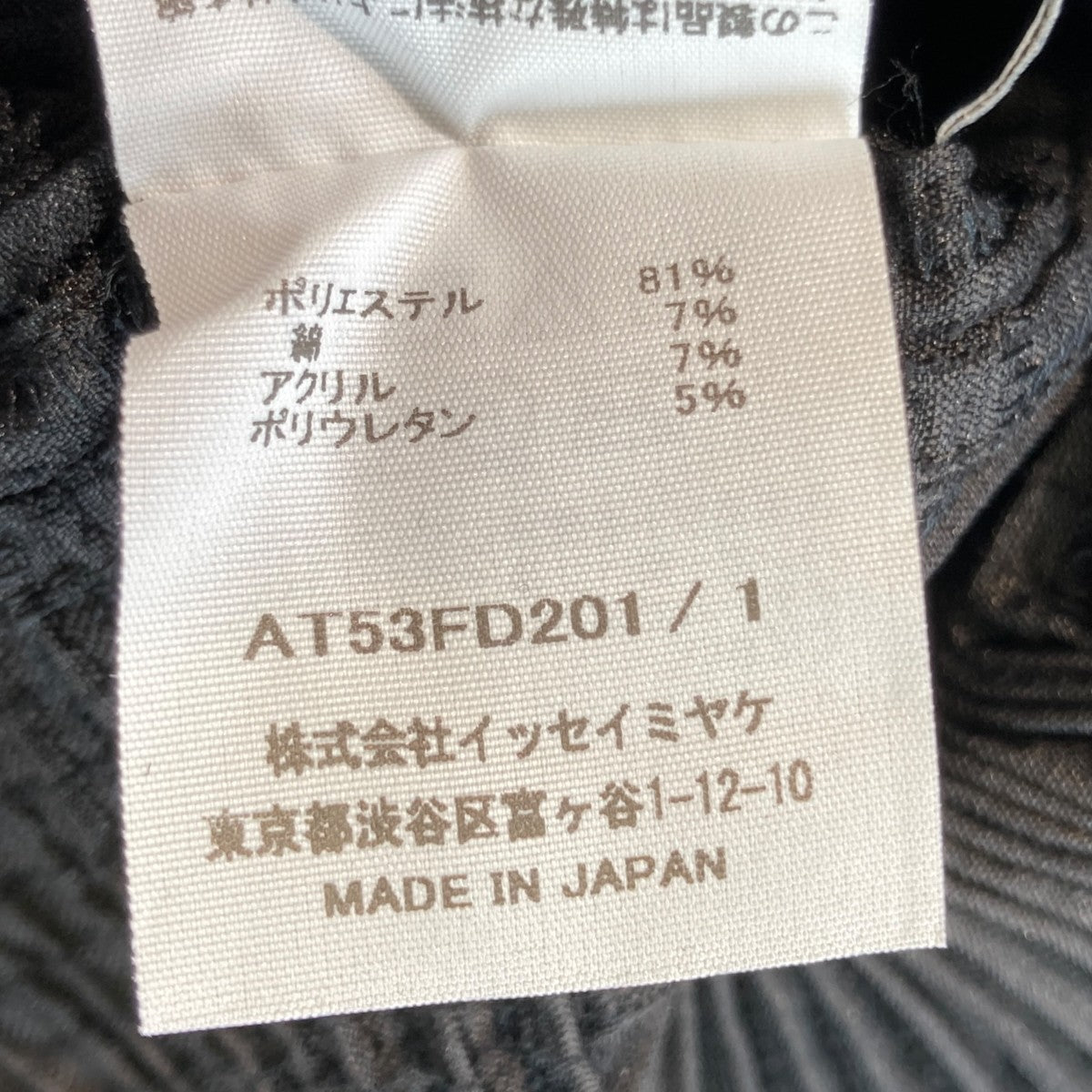 A-POC ABLE ISSEY MIYAKE TYPE-O 003プリーツ ジャケットAT53FD201 古着・中古-5枚目のアイテム画像