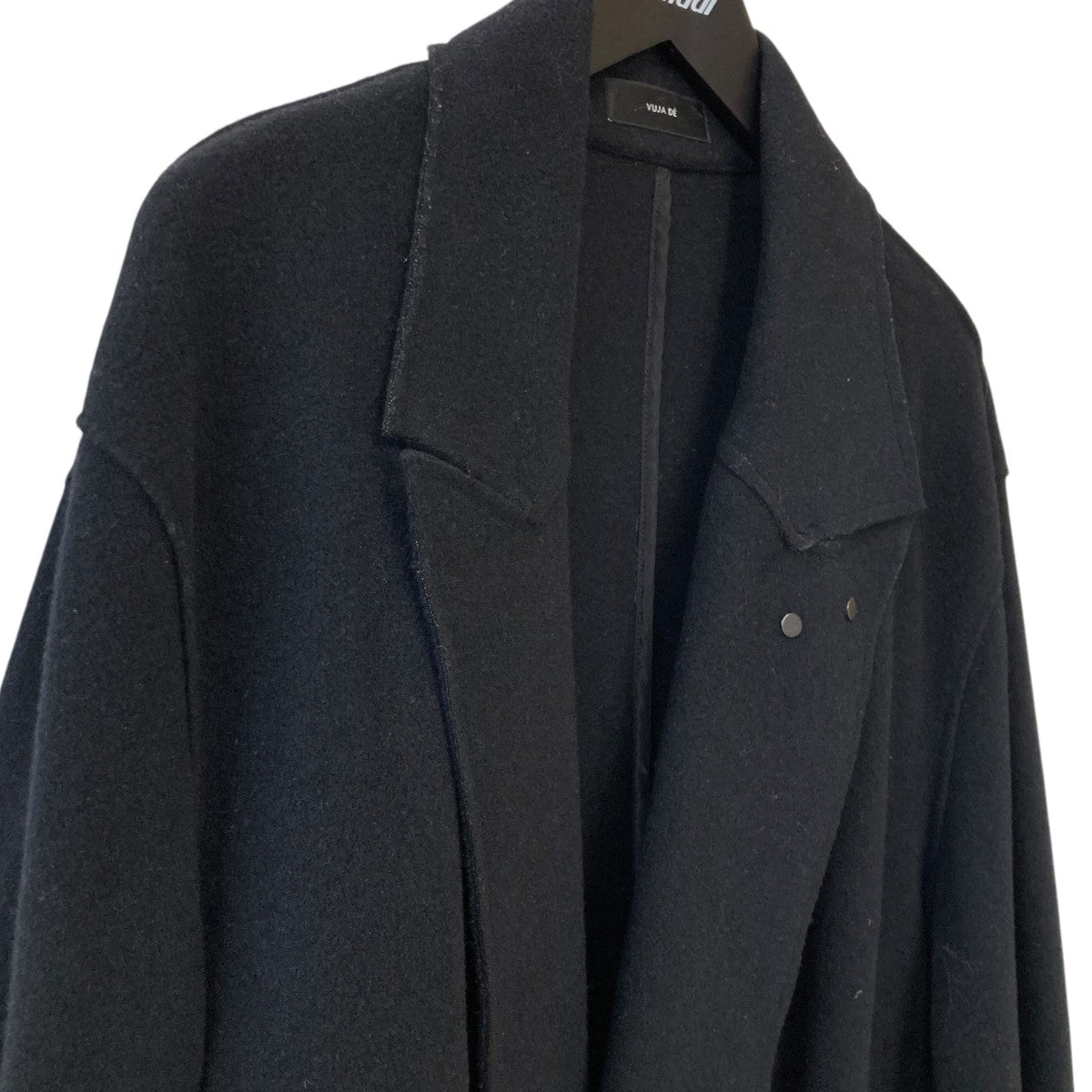 VUJA DE ADONIS CASHMERE WRAP COATカシミヤ混コート 古着・中古-3枚目のアイテム画像