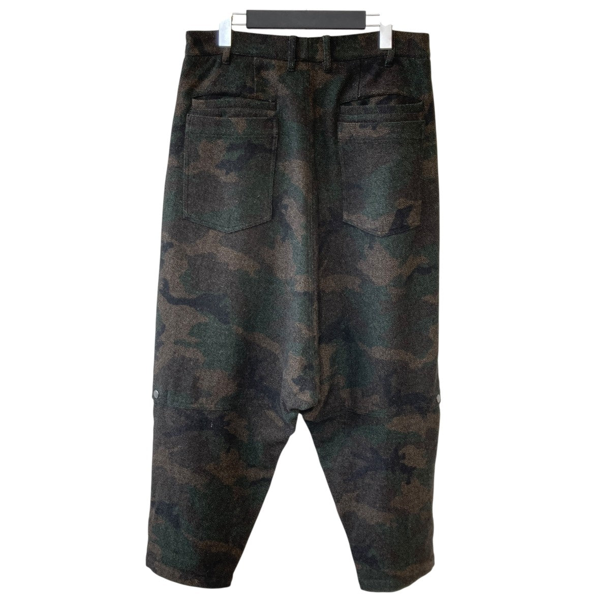 Yohji Yamamoto pour homme 14AWGOTHIC Camouflage print sarouel pants with charmカモフラサルエルパンツHF-P14-128 古着・中古-2枚目のアイテム画像