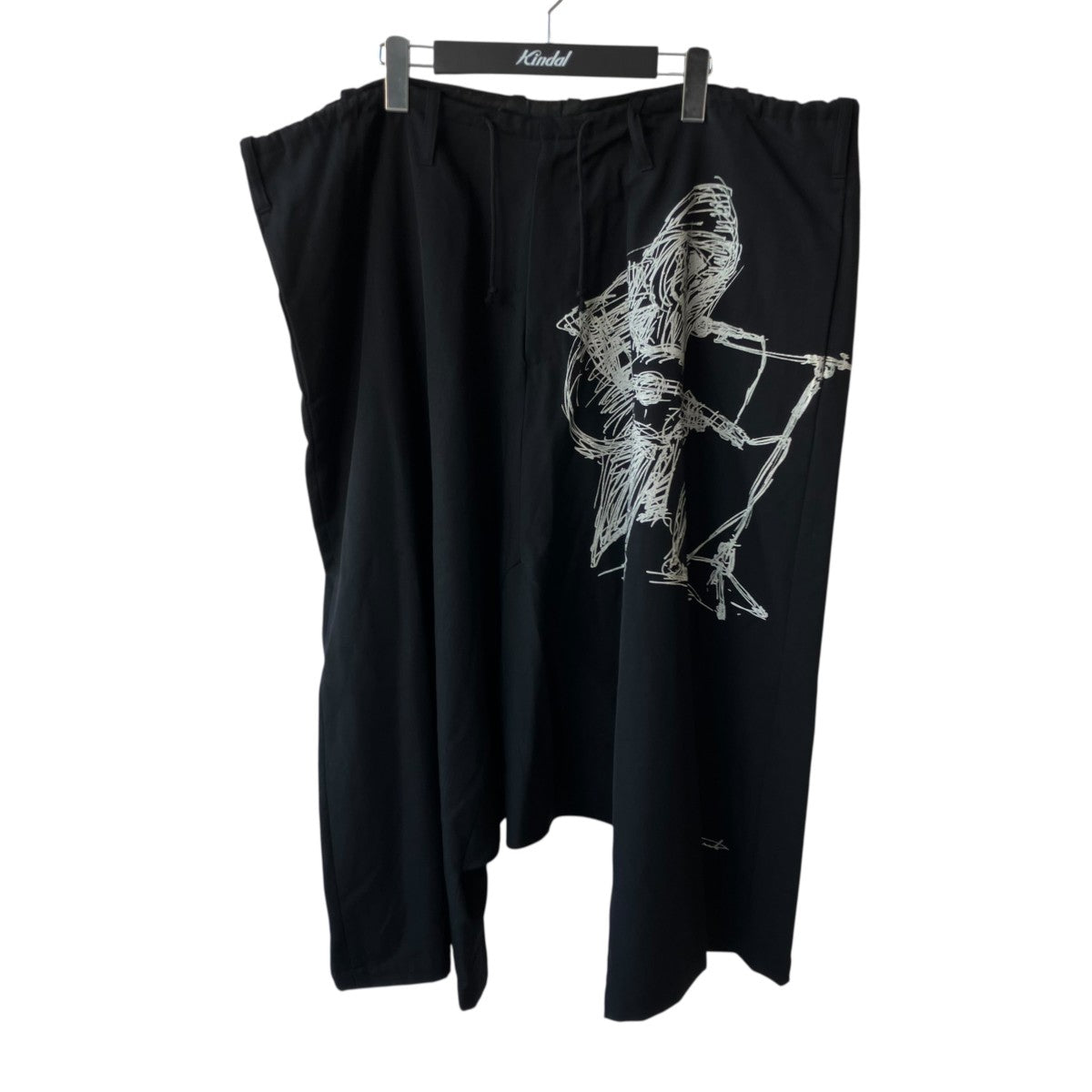 Yohji Yamamoto pour homme スカルデッサンサルエルパンツHO-P20-101 古着・中古-1枚目のアイテム画像