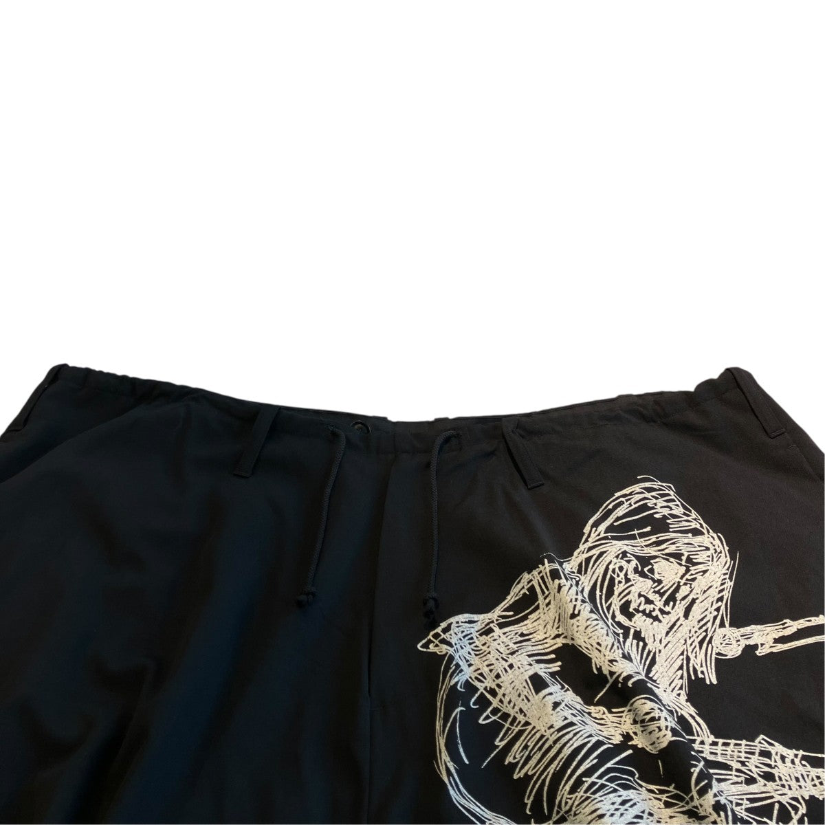 Yohji Yamamoto pour homme スカルデッサンサルエルパンツHO-P20-101 古着・中古-3枚目のアイテム画像