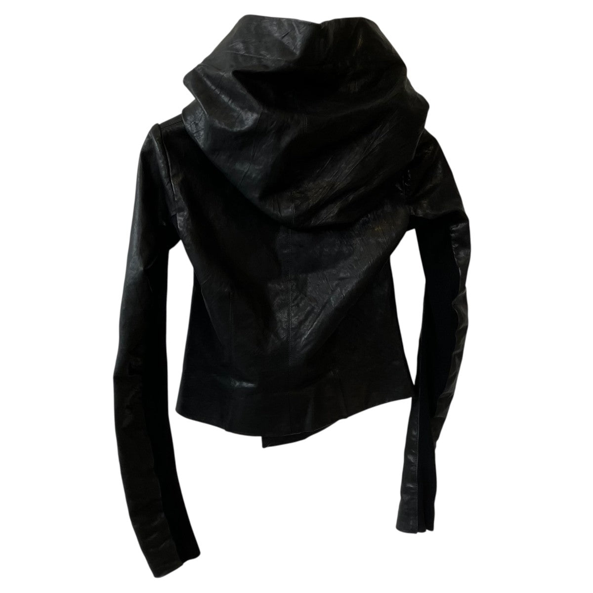 ASYMMETRIC LAMB LEATHER JACKETジップパーカーRP13F070011-LR