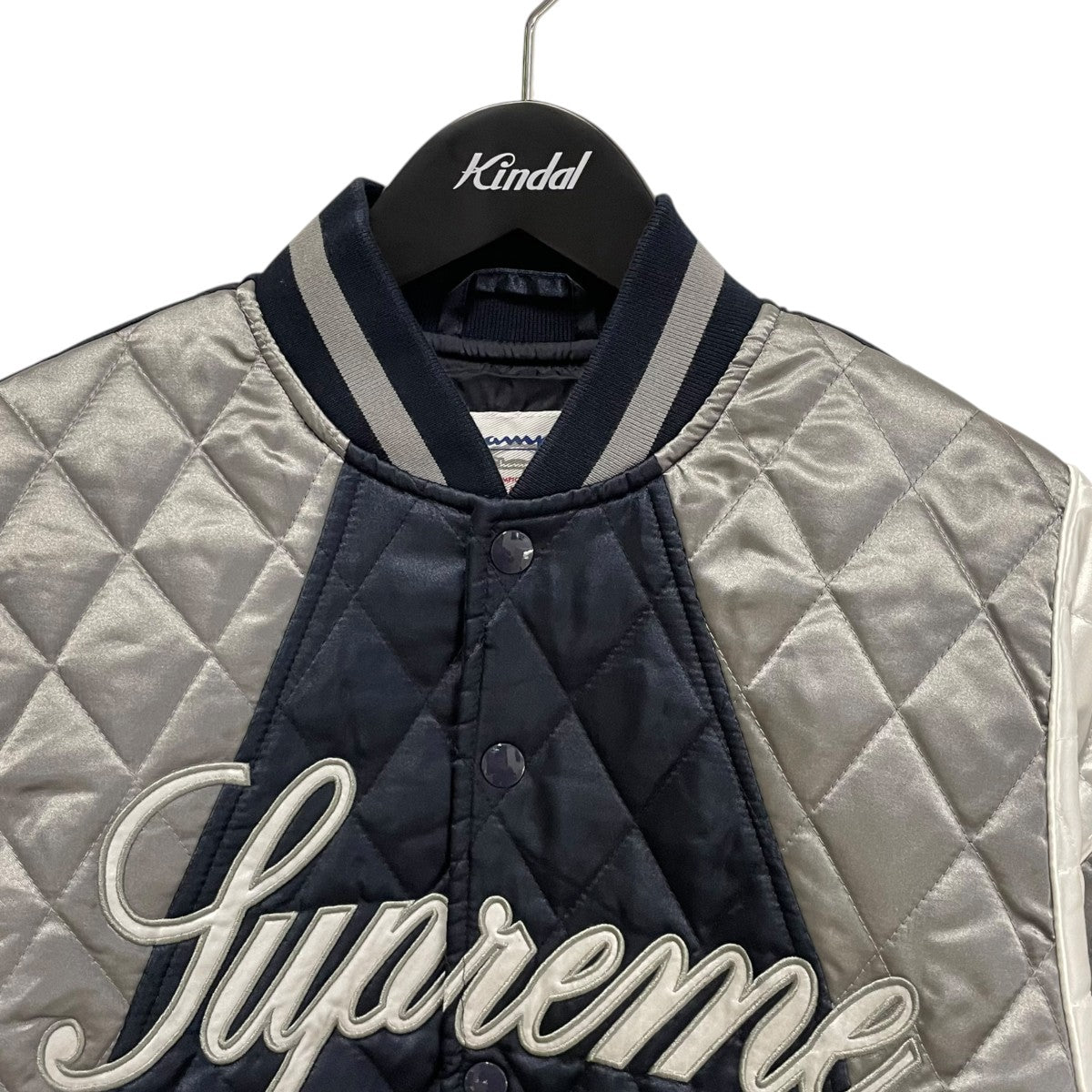 Quited Satin Varsity Jacketキルティングジャケット