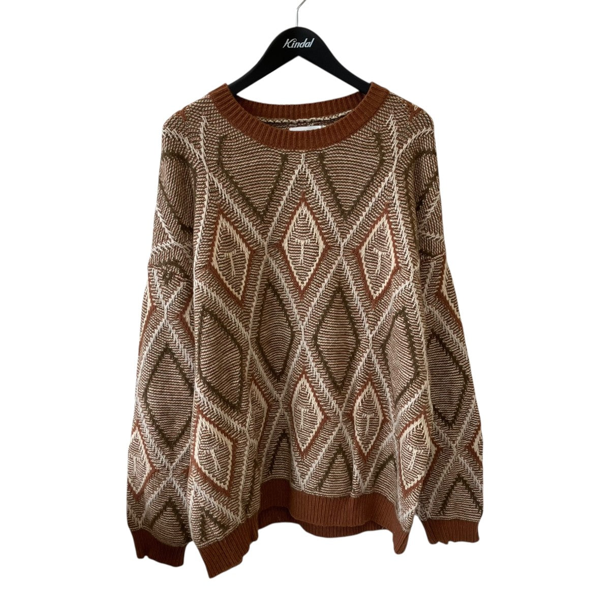 Diamond pull over knitニットTTT-2024SS-KT04