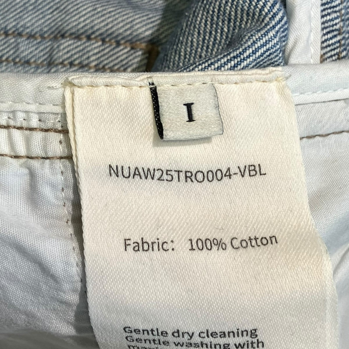 25SSWASHED SELVEDGEデニムパンツNUAW25TR004-VBL