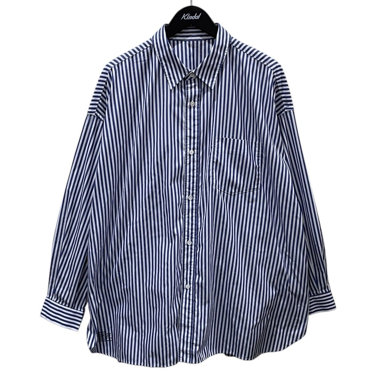 FreshService ストライプ柄長袖シャツ CORPORATE BLUE STRIPE REGULAR COLLAR SHIRT コーポレート ブルーストライプ レギュラーカラーシャツ FSW-22-SH_170 古着・中古-1枚目のアイテム画像