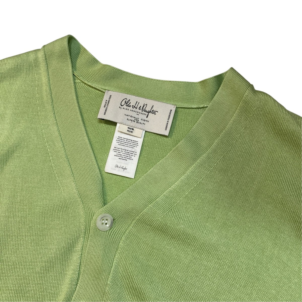 Olde Homesteader SILK PLAIN STITCH CARDIGANカーディガン04224 古着・中古-3枚目のアイテム画像