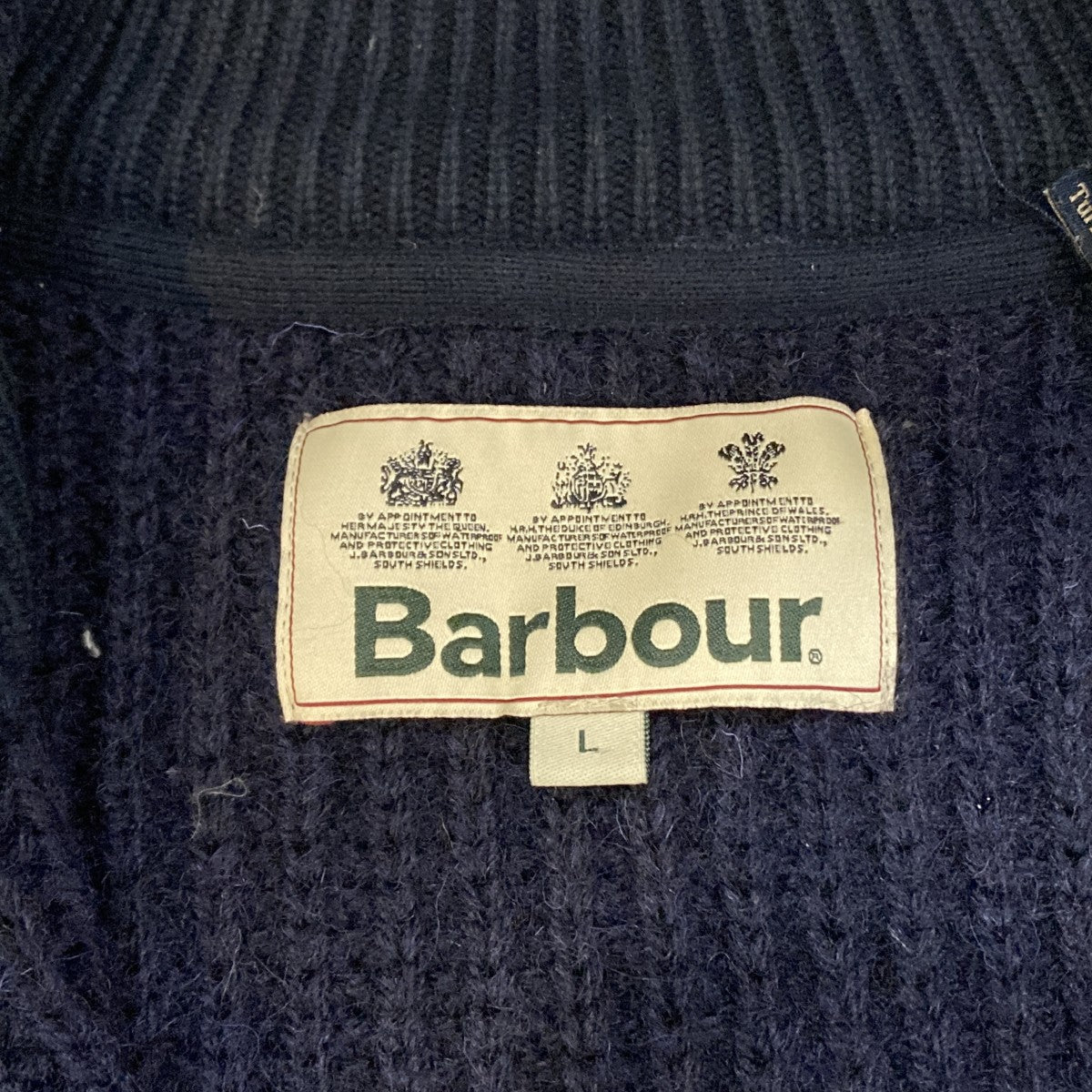 Barbour ドライバーズニットMKN0791NY91 古着・中古-7枚目のアイテム画像