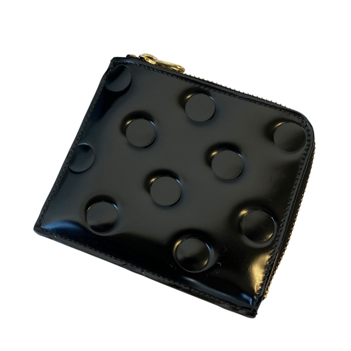 COMME des GARCONS ドット柄ジップウォレット 古着・中古-2枚目のアイテム画像