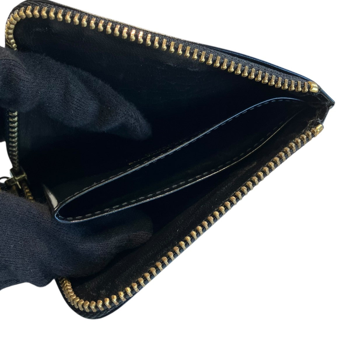 COMME des GARCONS ドット柄ジップウォレット 古着・中古-4枚目のアイテム画像