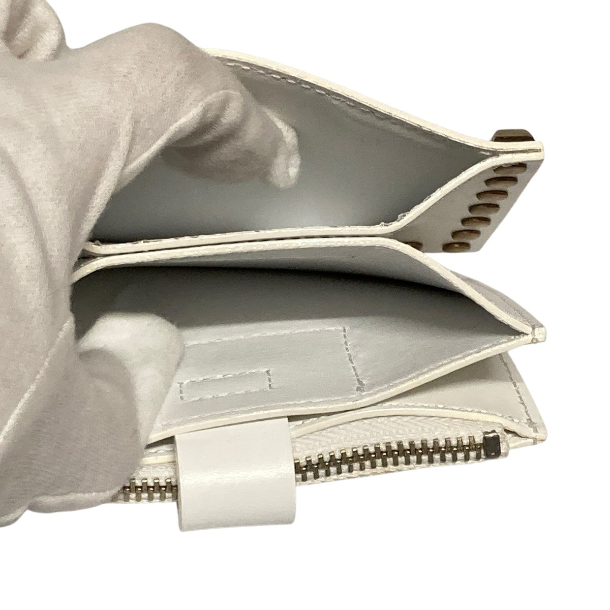 Leather wallet studs smallミニウォレット