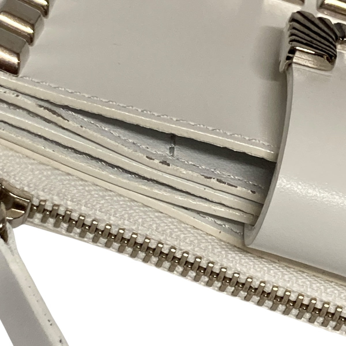Leather wallet studs smallミニウォレット