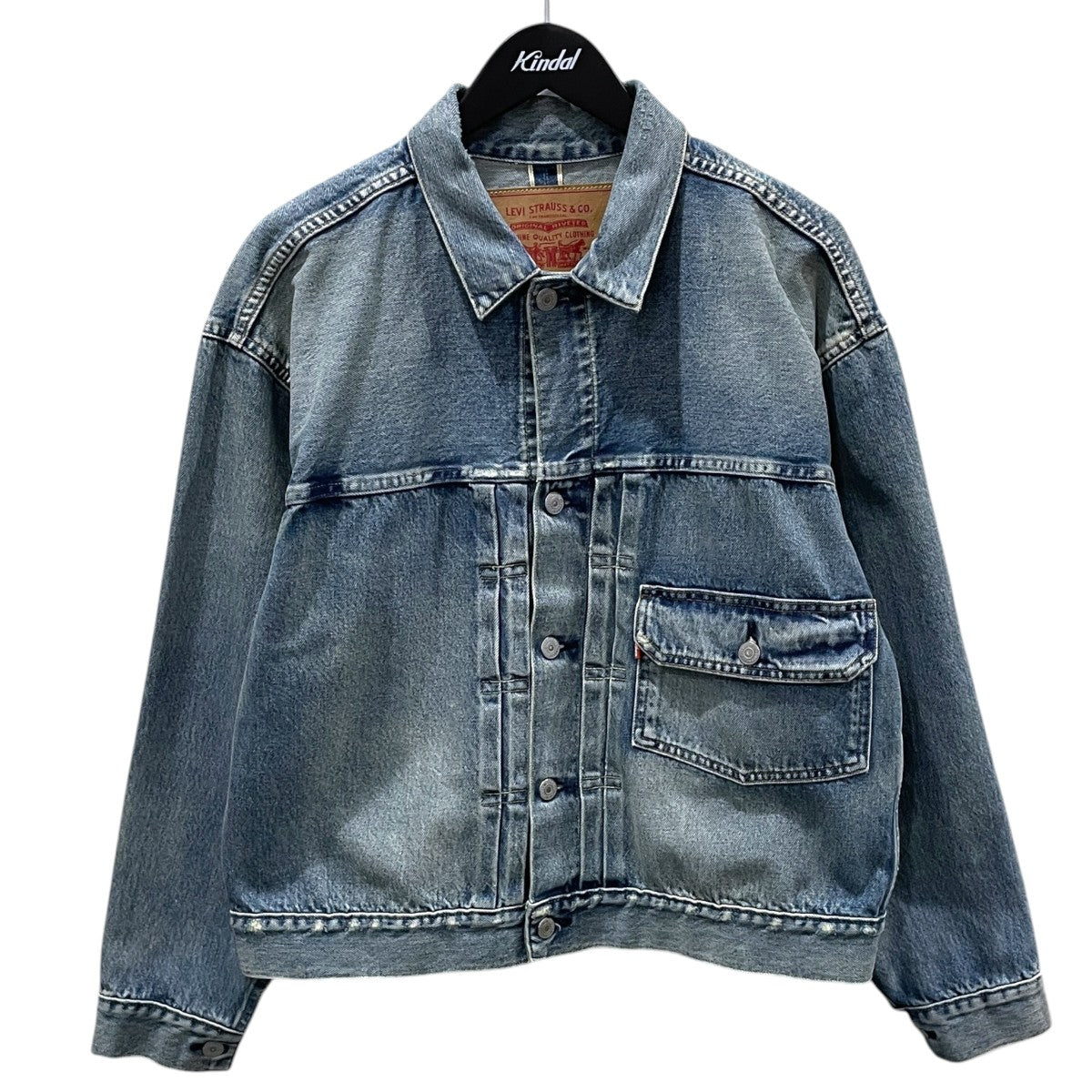 LEVI’S×BEAMS 22SS デニムジャケット SUPER WIDE TRUCKER JACKET スーパーワイド トラッカージャケット A2265-0000 古着・中古-1枚目のアイテム画像