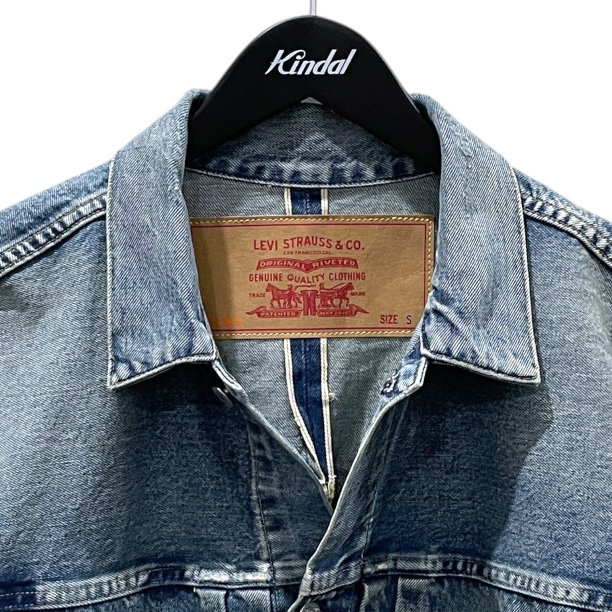 LEVI’S×BEAMS 22SS デニムジャケット SUPER WIDE TRUCKER JACKET スーパーワイド トラッカージャケット A2265-0000 古着・中古-3枚目のアイテム画像
