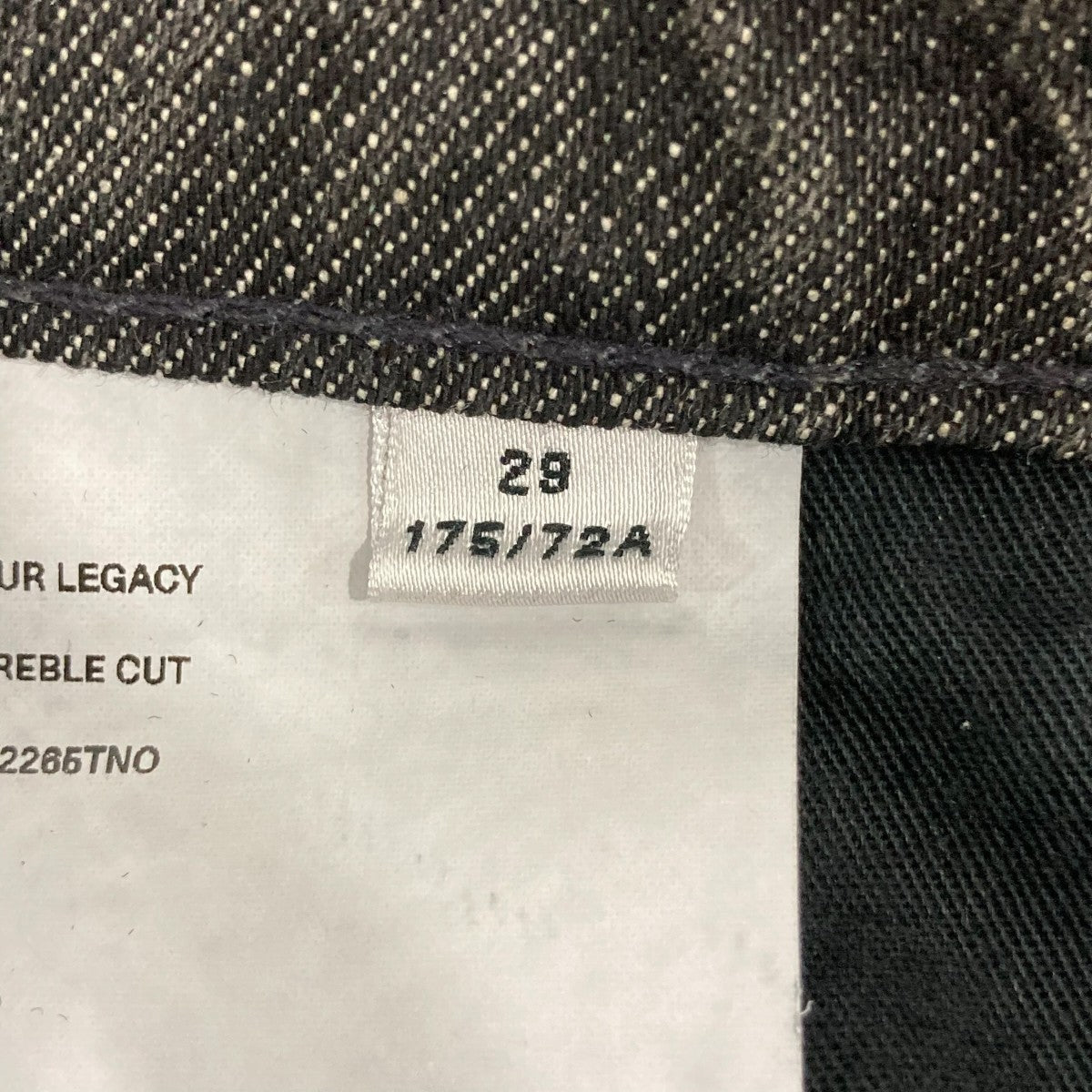 OUR LEGACY Treble Cut Jeans Clay TintデニムパンツW2265TNO 古着・中古-6枚目のアイテム画像