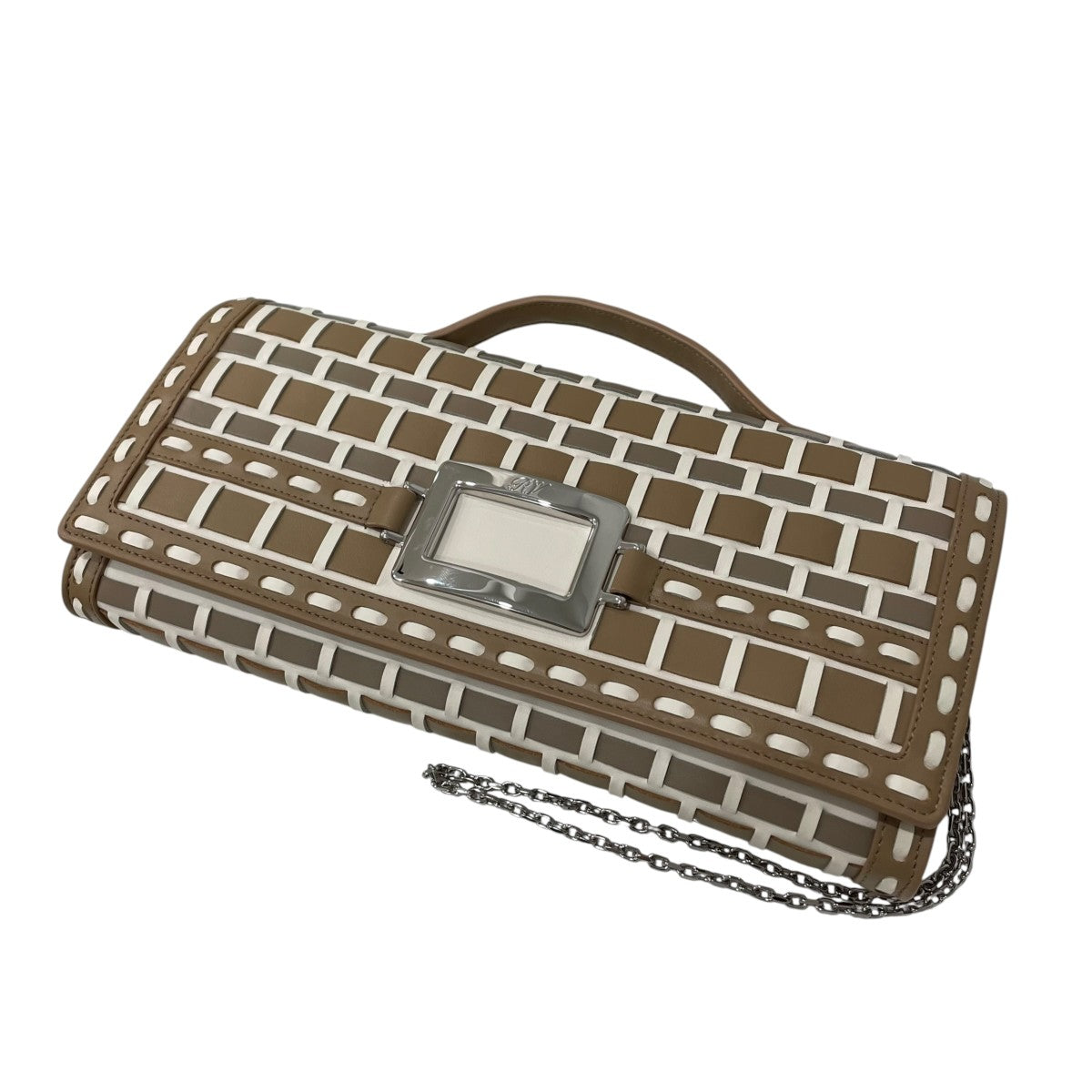 Roger Vivier ベル ヴィヴィエ レザー クラッチクラッチバッグRBWAORC3202UCT1N99 古着・中古-1枚目のアイテム画像