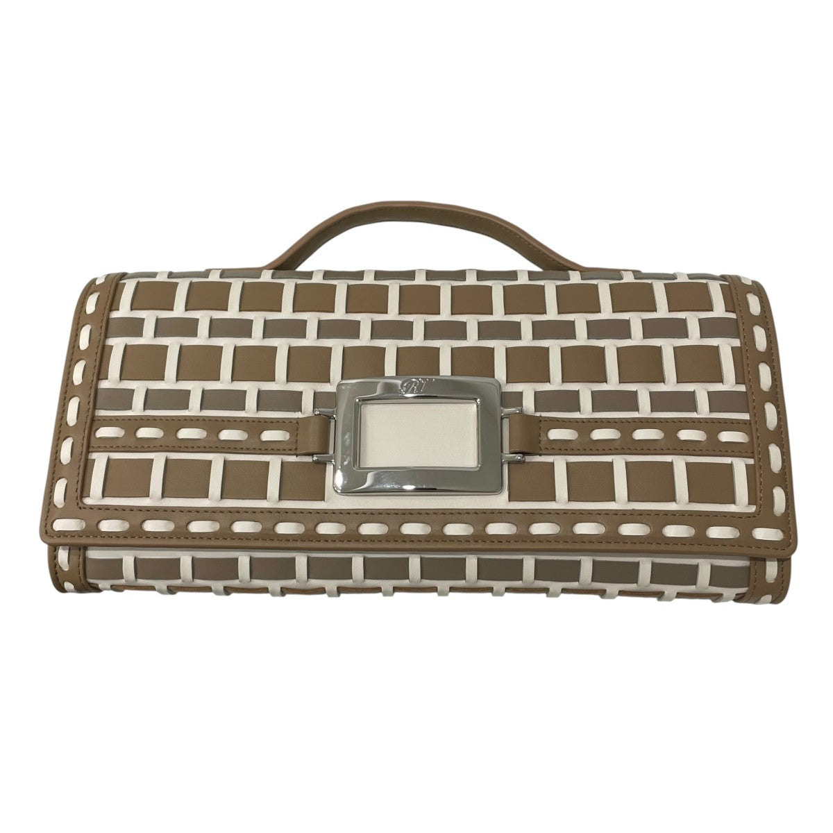 Roger Vivier ベル ヴィヴィエ レザー クラッチクラッチバッグRBWAORC3202UCT1N99 古着・中古-2枚目のアイテム画像