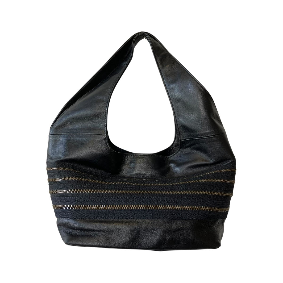 Jean Paul GAULTIER ジッパーハンドバッグ 古着・中古-1枚目のアイテム画像