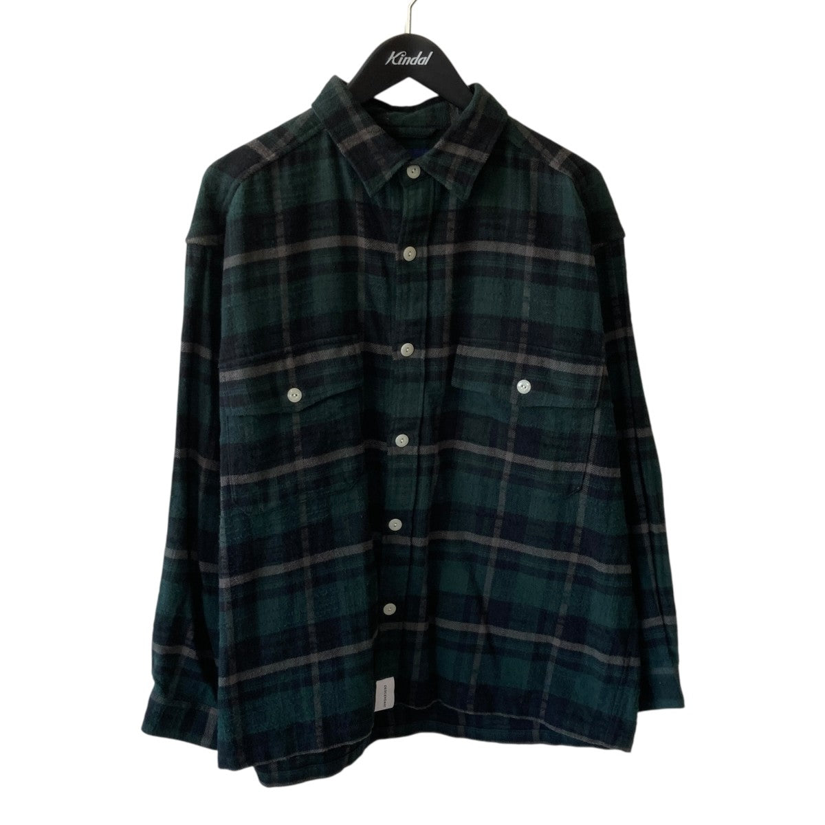 DESCENDANT VANNING PLAIDチェックシャツ 古着・中古-1枚目のアイテム画像