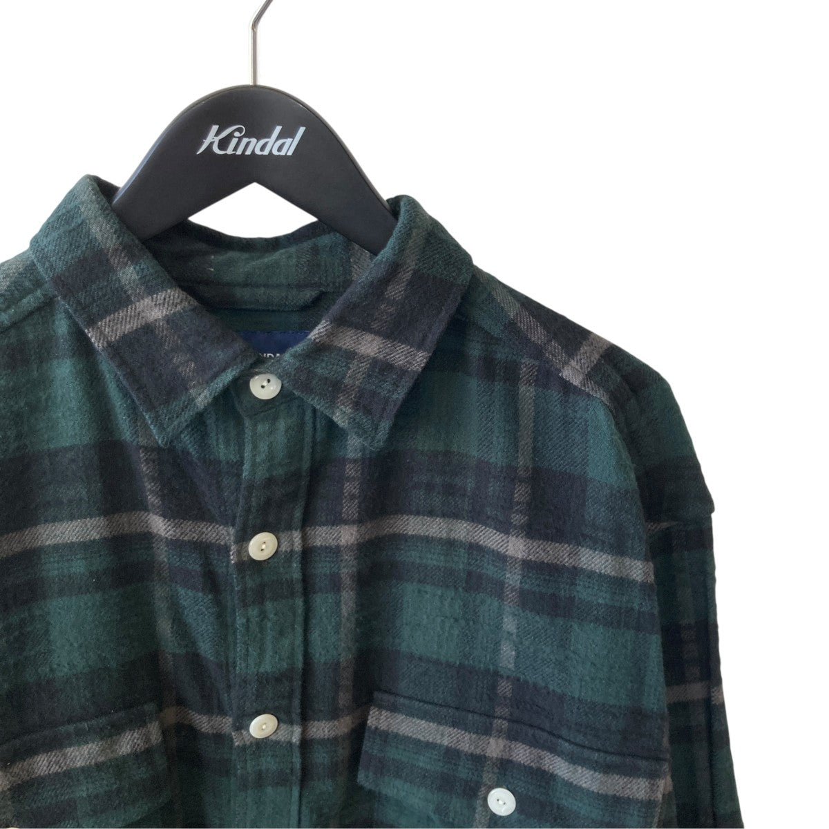 DESCENDANT VANNING PLAIDチェックシャツ 古着・中古-3枚目のアイテム画像