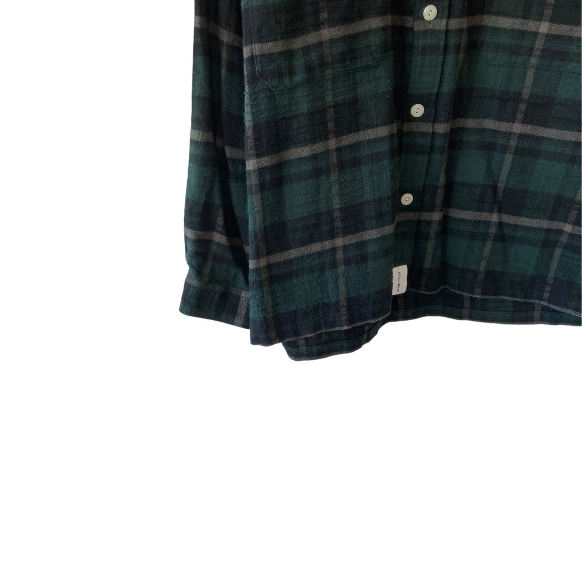 DESCENDANT VANNING PLAIDチェックシャツ 古着・中古-4枚目のアイテム画像