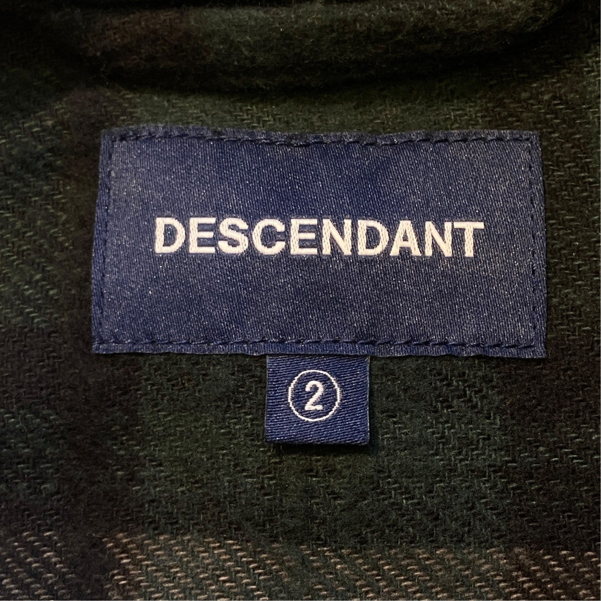 DESCENDANT VANNING PLAIDチェックシャツ 古着・中古-5枚目のアイテム画像