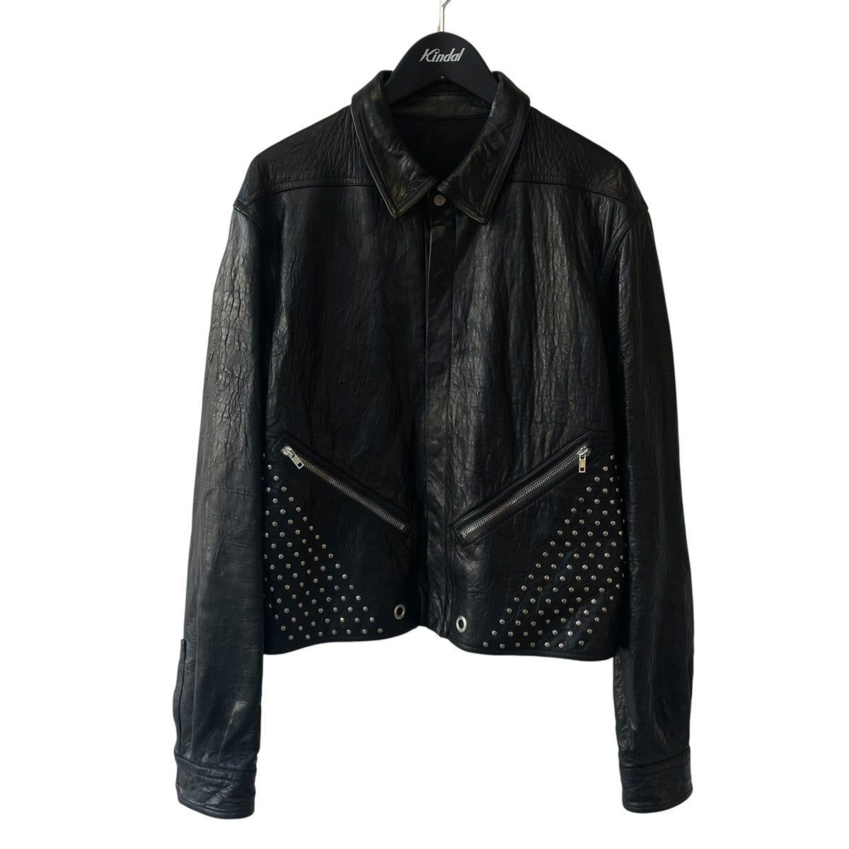 RICK OWENS 26SSTour Alice Leather ShirtレザーシャツRR01F2742 LBEES6 古着・中古-1枚目のアイテム画像