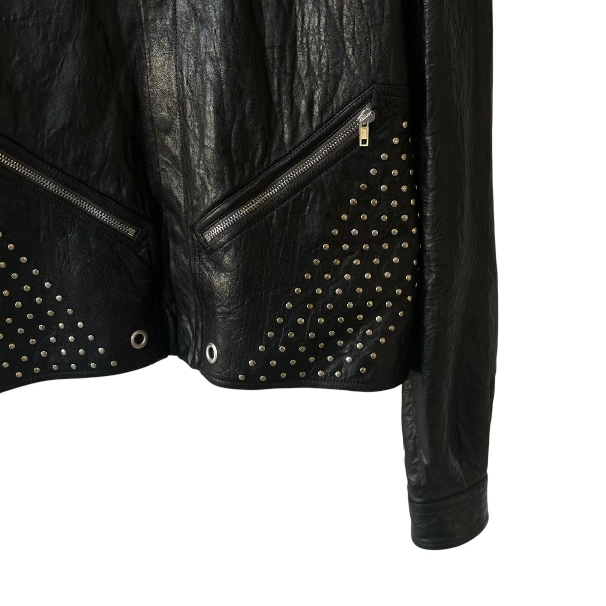 RICK OWENS 26SSTour Alice Leather ShirtレザーシャツRR01F2742 LBEES6 古着・中古-4枚目のアイテム画像
