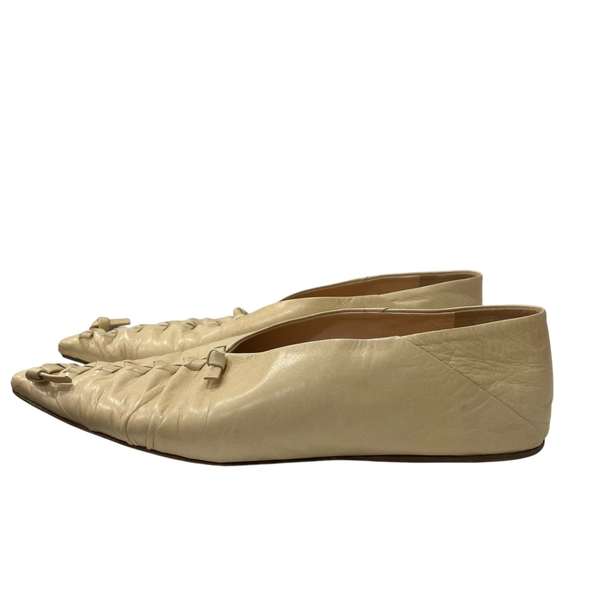JIL SANDER(ジルサンダー) フラットパンプス ベージュ サイズ 37 1/2