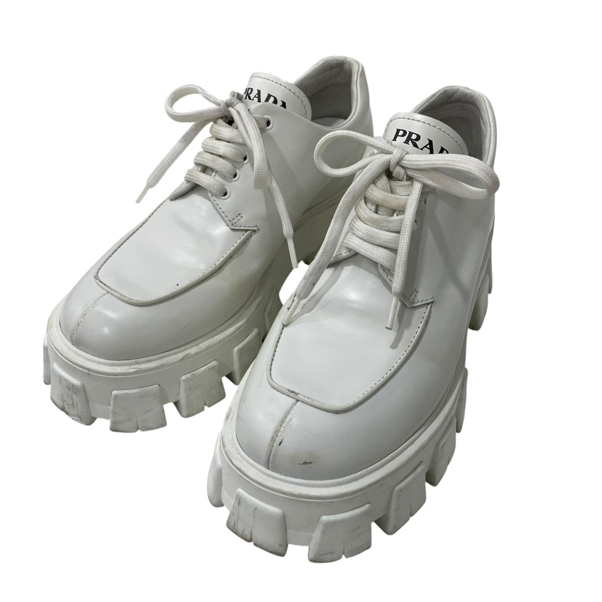 PRADA モノリスレザーシューズ1E708 古着・中古-1枚目のアイテム画像