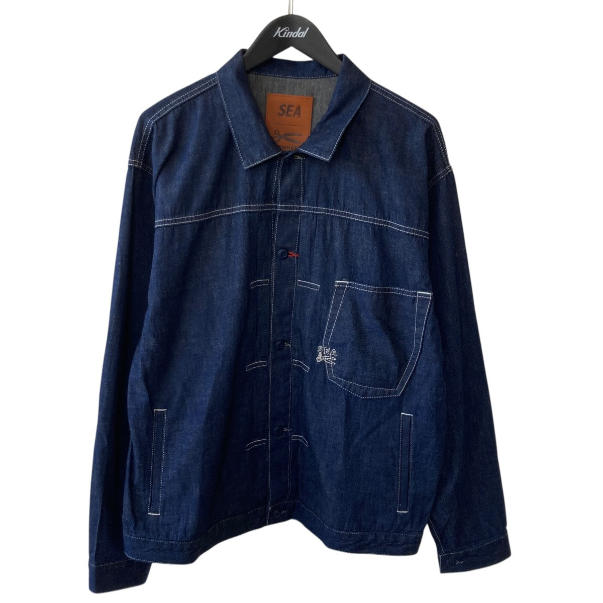 Denham×WIND AND SEA JOURNEYSHIRTデニムジャケット 古着・中古-1枚目のアイテム画像