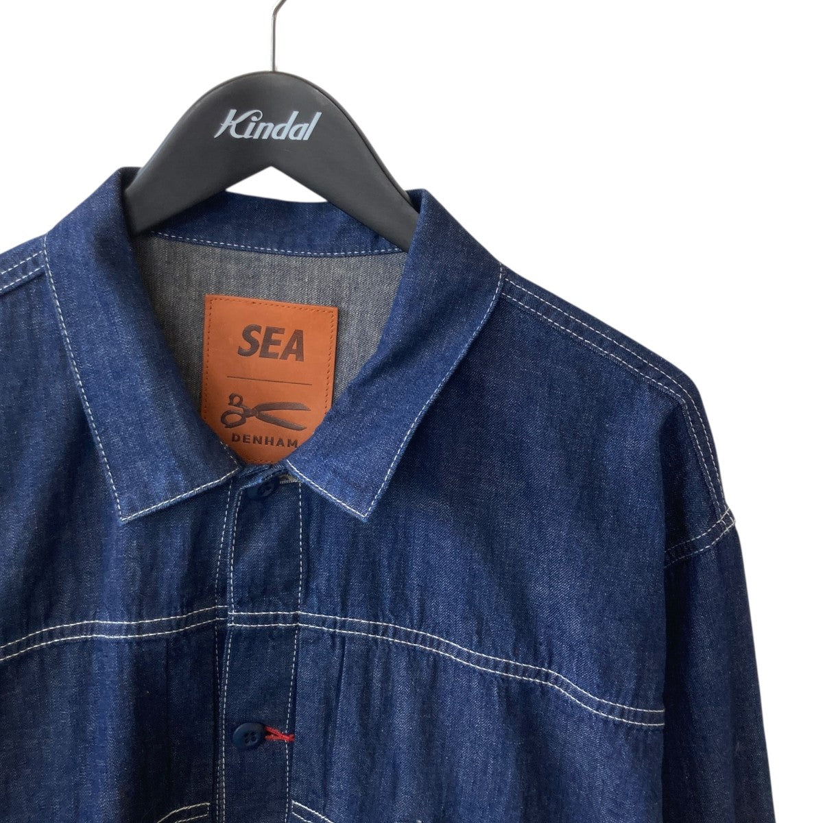 Denham×WIND AND SEA JOURNEYSHIRTデニムジャケット 古着・中古-3枚目のアイテム画像