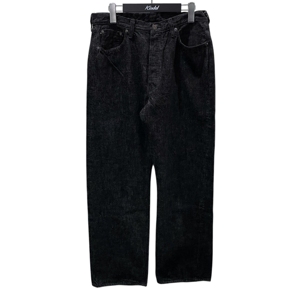FULLCOUNT デニムパンツ Wide Black Selvedge Denim ワイドブラックセルビッジデニム 0105BK 古着・中古-1枚目のアイテム画像