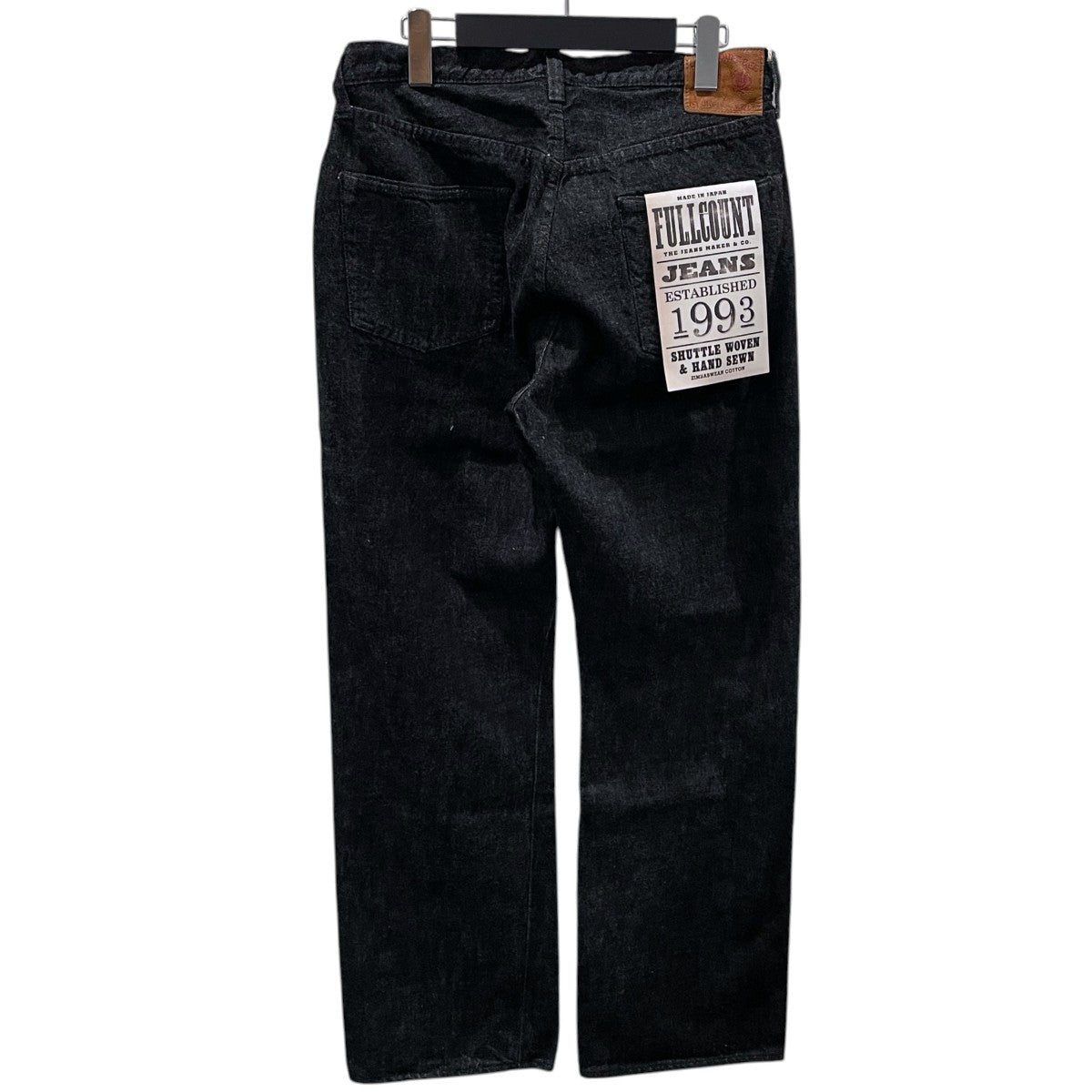 FULLCOUNT デニムパンツ Wide Black Selvedge Denim ワイドブラックセルビッジデニム 0105BK 古着・中古-2枚目のアイテム画像