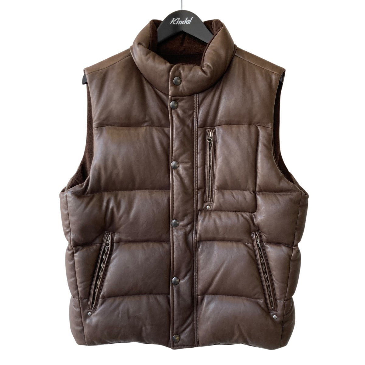 POLO RALPH LAUREN レザーダウンベストJR-RL-HW-0703 古着・中古-1枚目のアイテム画像