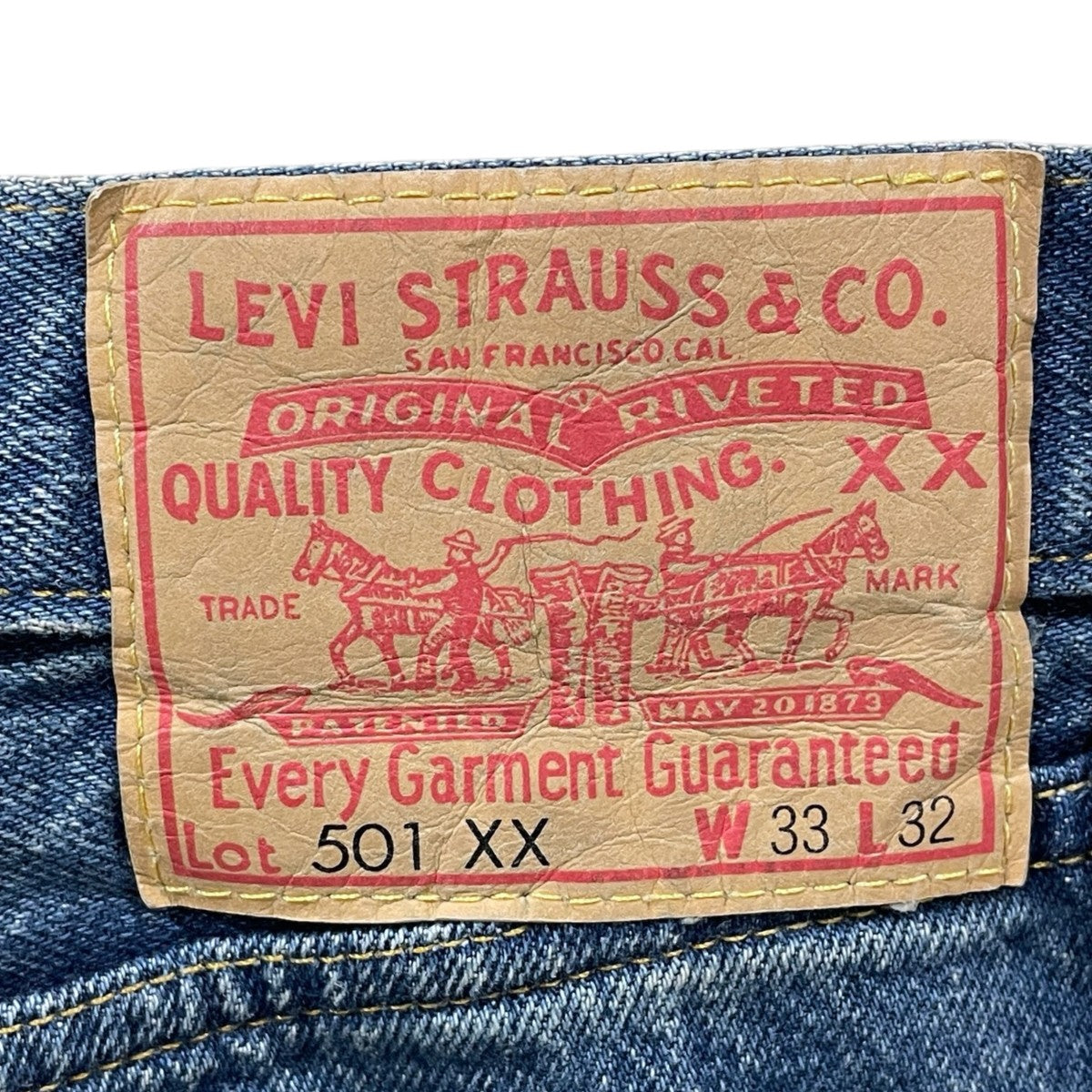 LEVI’S VINTAGE CLOTHING デニムパンツ 501XX 55年モデル 日本製 BIG E 50155-0066 古着・中古-7枚目のアイテム画像