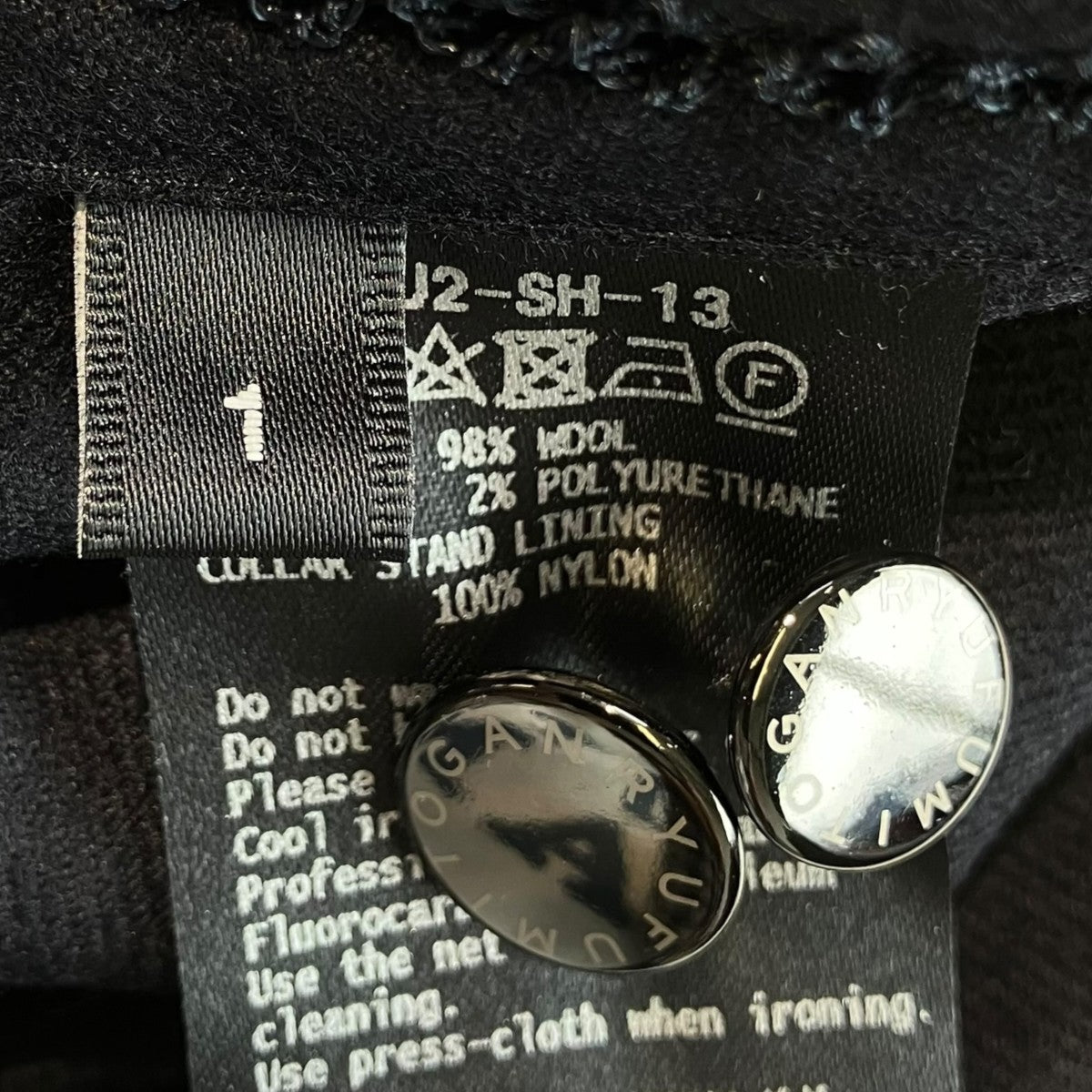 PICO EMBROIDERY SIDE LINE SHIRTSウールシャツFU2-SH-13