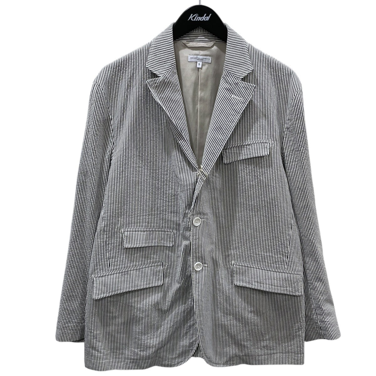 Engineered Garments ストライプ柄3Bジャケット Andover Jacket - Seersucker Stripe アンドーバージャケット シアサッカーストライプ 古着・中古-1枚目のアイテム画像