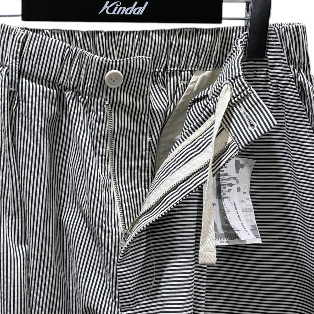 Engineered Garments ストライプ柄イージーサルエルパンツ Sarrouel Pant - St． Combo - サルエルパンツ ストライプコンボ 古着・中古-4枚目のアイテム画像
