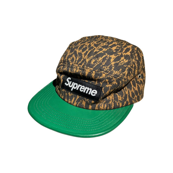 Supreme(シュプリーム) 13SSLeopard Leather Visor Camp Capキャップ