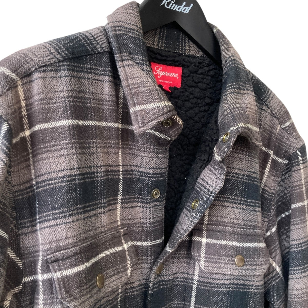 22AWSHEARING LINED FLANNELシャツジャケット