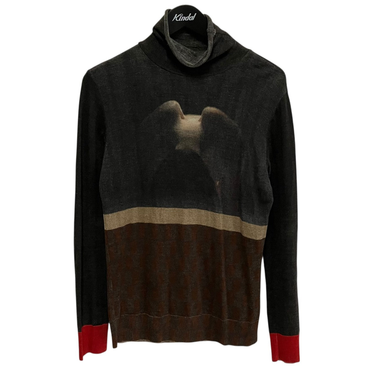 UNDERCOVER Suspiria Hook Knitted PulloverタートルネックニットUCX1903-3 古着・中古-1枚目のアイテム画像