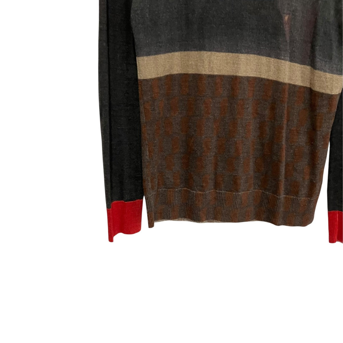 UNDERCOVER Suspiria Hook Knitted PulloverタートルネックニットUCX1903-3 古着・中古-4枚目のアイテム画像