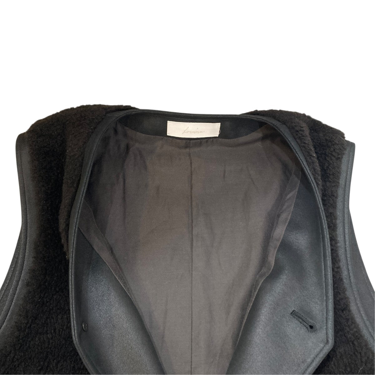 IRENISA BOXY SINGLE BREASTED VESTベストIH-23AW-V003-TA 古着・中古-4枚目のアイテム画像